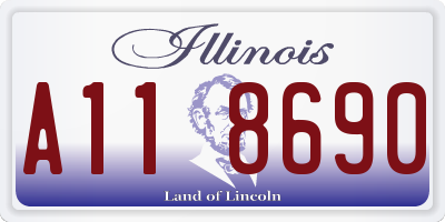 IL license plate A118690