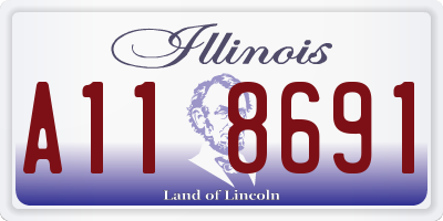 IL license plate A118691