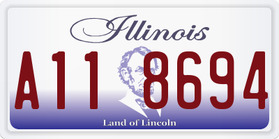 IL license plate A118694