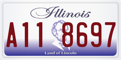 IL license plate A118697