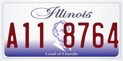 IL license plate A118764