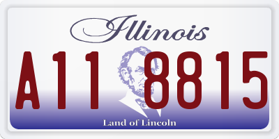 IL license plate A118815