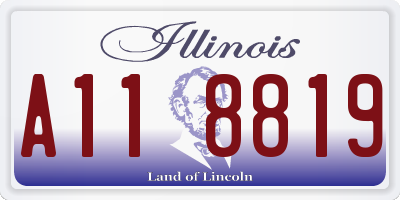 IL license plate A118819