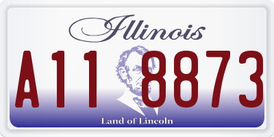 IL license plate A118873