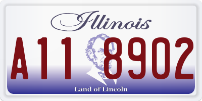 IL license plate A118902