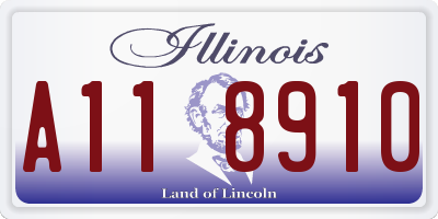 IL license plate A118910