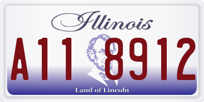 IL license plate A118912