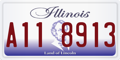 IL license plate A118913
