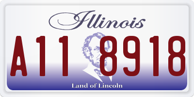 IL license plate A118918