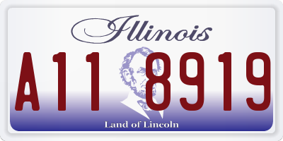IL license plate A118919