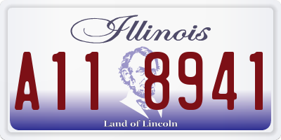 IL license plate A118941