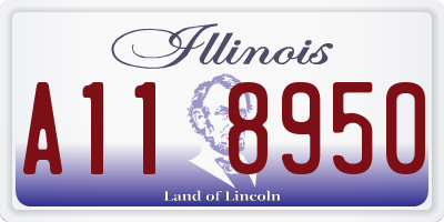 IL license plate A118950