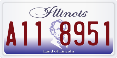 IL license plate A118951