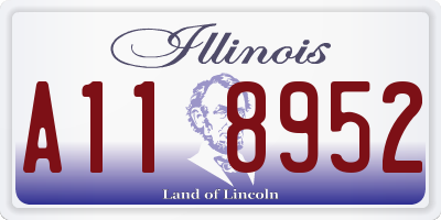 IL license plate A118952