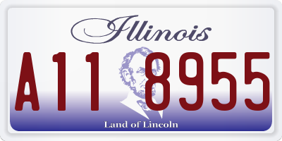 IL license plate A118955