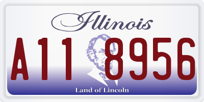 IL license plate A118956