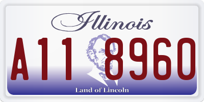 IL license plate A118960
