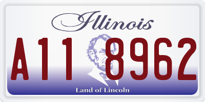 IL license plate A118962