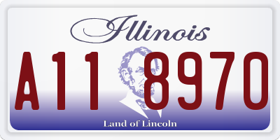 IL license plate A118970