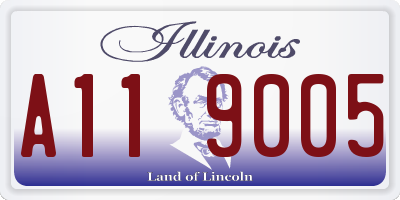 IL license plate A119005