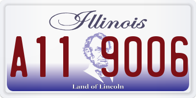 IL license plate A119006