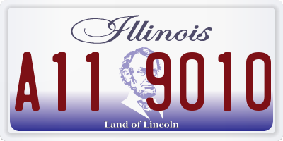 IL license plate A119010