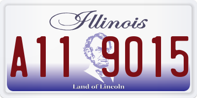 IL license plate A119015