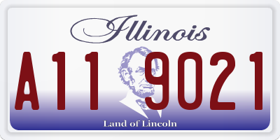 IL license plate A119021