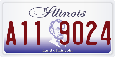 IL license plate A119024