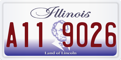 IL license plate A119026