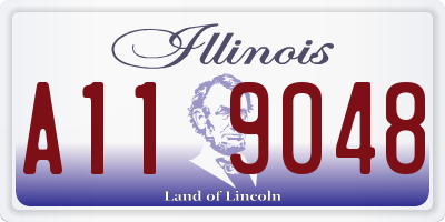 IL license plate A119048