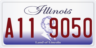 IL license plate A119050