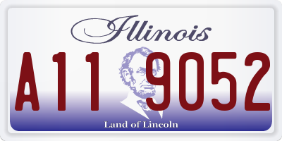 IL license plate A119052