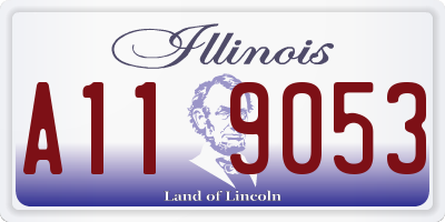 IL license plate A119053