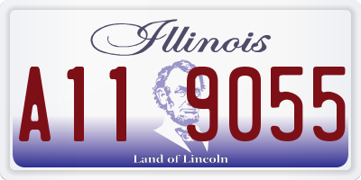 IL license plate A119055