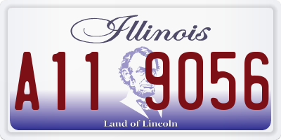 IL license plate A119056