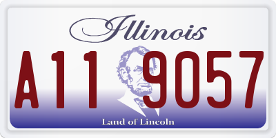 IL license plate A119057