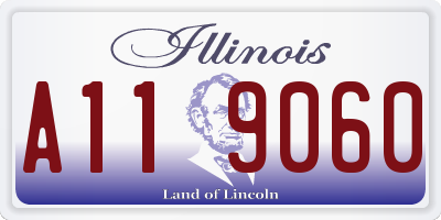 IL license plate A119060