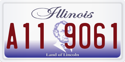 IL license plate A119061