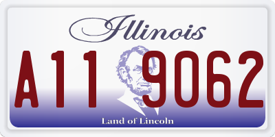 IL license plate A119062