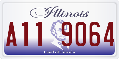 IL license plate A119064