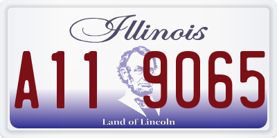 IL license plate A119065