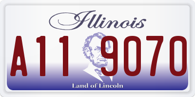 IL license plate A119070