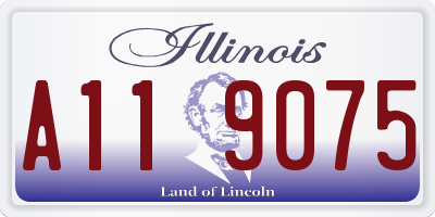 IL license plate A119075