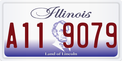 IL license plate A119079