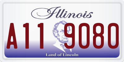 IL license plate A119080