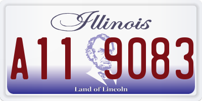 IL license plate A119083