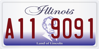 IL license plate A119091