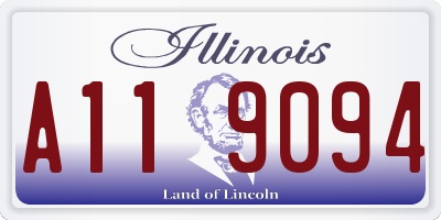 IL license plate A119094