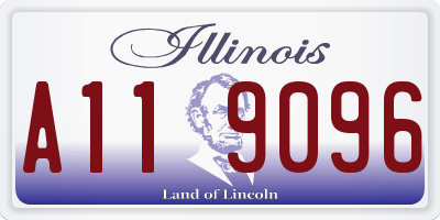 IL license plate A119096